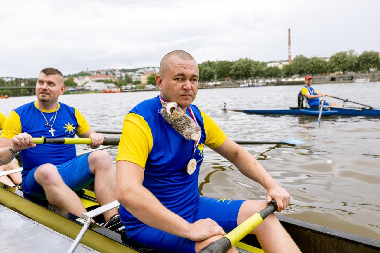 Nevidomí veslaři na pražských Primátorkách